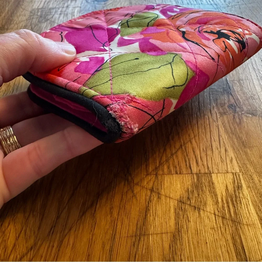 Vera Bradley Harriet “Vintage Rose” Watercolor Sateen Kisslock Wallet